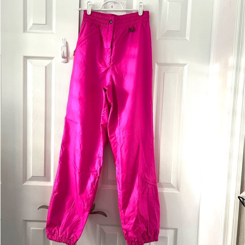 Vintage Fera Skiwear Hot Pink Ski Pants 8